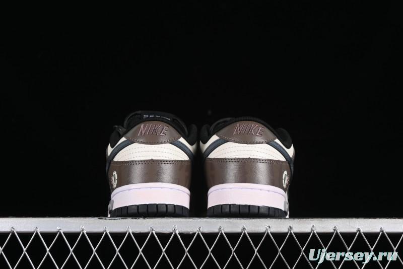 Nike Dunk Low Panda Prank Street Racing Electro Rust Distressed SB Strap Low-Top Casual Sneakers - DD1391-100