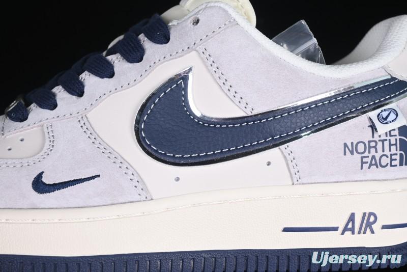 Nike Air Force 1 '07 Low The North Face Collaboration Blue Swoosh Logo Casual Sneakers - XZ6188-913