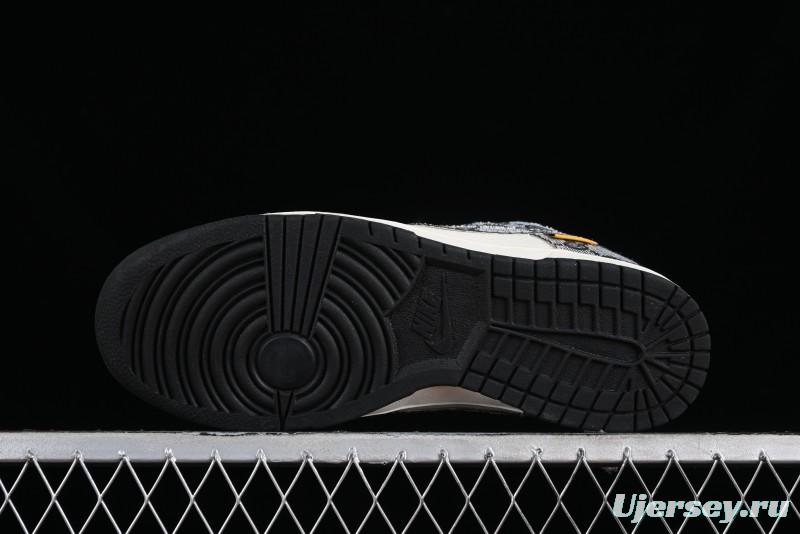 Nike SB Dunk Low Gucci Collaboration - Grey Pattern Anniversary High-End Custom Low-Top Casual Skate Shoes - BB9676-311