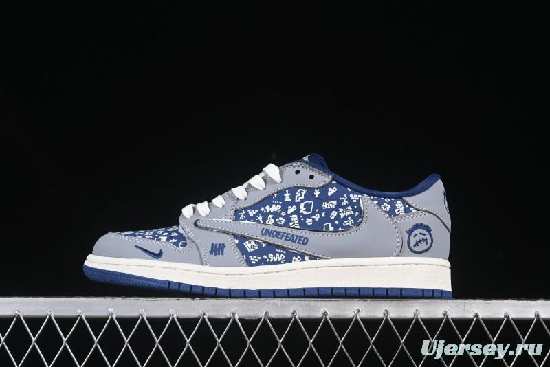 Nike Travis Scott x Fragment Design x Air Jordan 1 Low OG SP AJ1 Retro Sneakers - XS2024-015