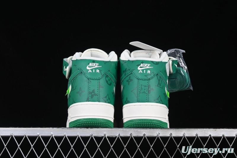 Nike Air Force 1 '07 Mid Casual Sneakers in Green - LL0222-002