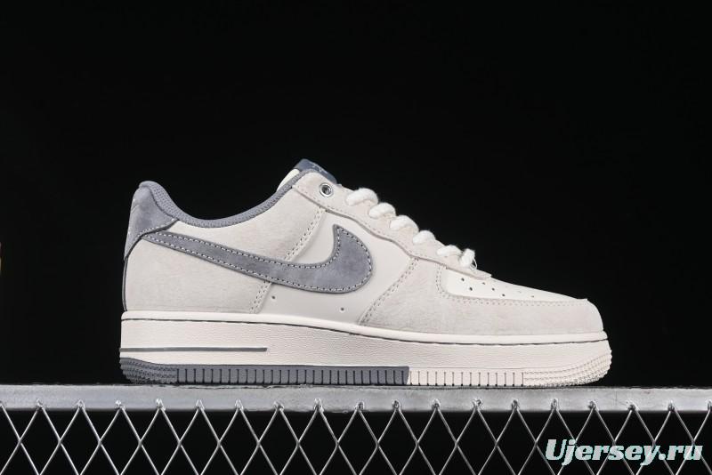 Nike Air Force 1 '07 Low Stussy Collaboration Dual-Tone Beige Low-Top Casual Sneakers - SJ6698-024
