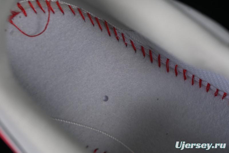 Nike Air Force 1 '07 Low Nezha Collaboration Grey Red Swoosh Casual Sneakers - DF0188-046