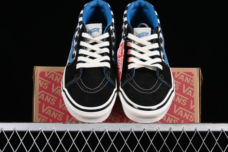 Vans SK8-Mid x Liberaiders Origami Checkerboard Mid-Top Casual Skate Shoes - VN0A3TKNQXH