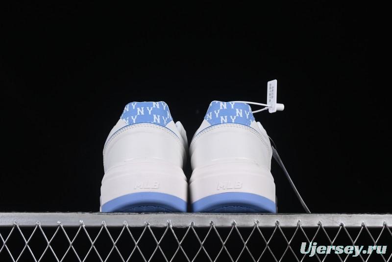 New York Yankees MLB Chunky Liner Denim Monogram Lightweight Elevated Platform Casual Sneakers - 3ASXD025N50BLS