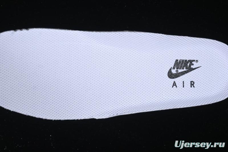 Nike Air Force 1 '07 Low Stussy Collaboration Black Leather & Gum Sole Low-Top Casual Sneakers - CH6336-519