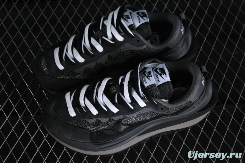 Nike Sacai VaporWaffle 3.0 Deconstructed Sneakers with Overlapping Swoosh and Double Tongue - CV1363-105