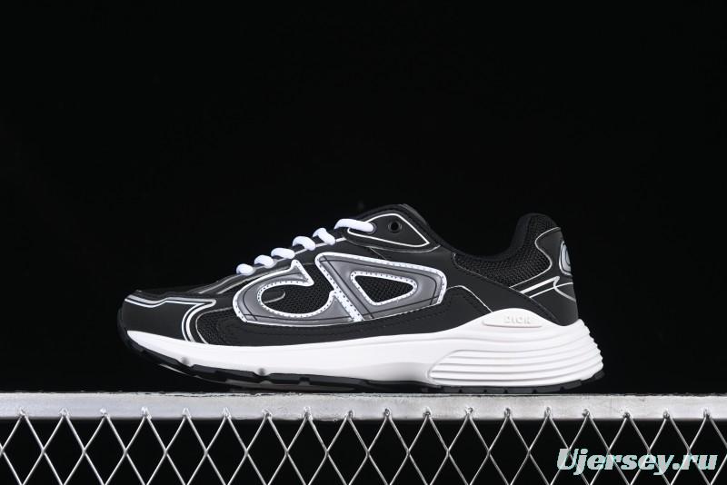 Dior B30 Sneakers with Reflective CD30 Logo and Lightweight Rubber Sole - CD30