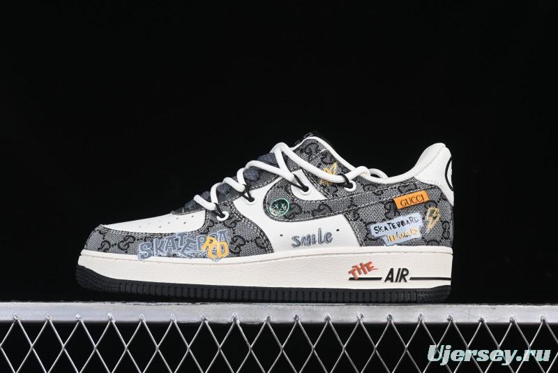 Nike Air Force 1 '07 Low Hip Hop Gucci Style Casual Sneakers - BD0077-555