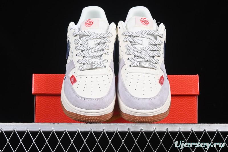 Nike Air Force 1 '07 Low Stussy Collaboration Year of the Snake Limited Edition Red Snake Low-Top Casual Sneakers - XS1958-502