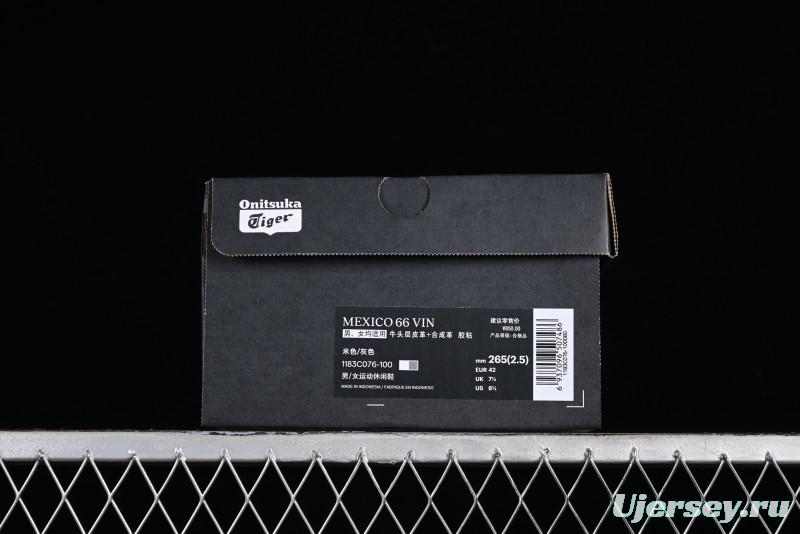 Onitsuka Tiger Mexico 66 Low-Top Leather Casual Running Shoes - 1183C076-100