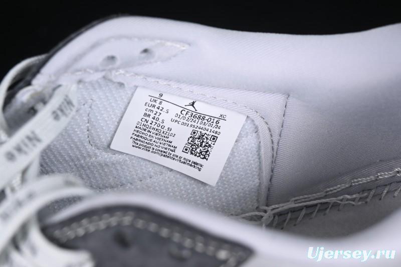 Nike Travis Scott x Fragment Design x Air Jordan 1 Low OG SP AJ1 Retro Sneakers in Traffic Grey - CF3688-055