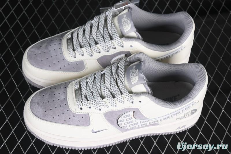 Nike Air Force 1 '07 Low The North Face x CDG Light Bone Swoosh Casual Sneakers - BB7518-014