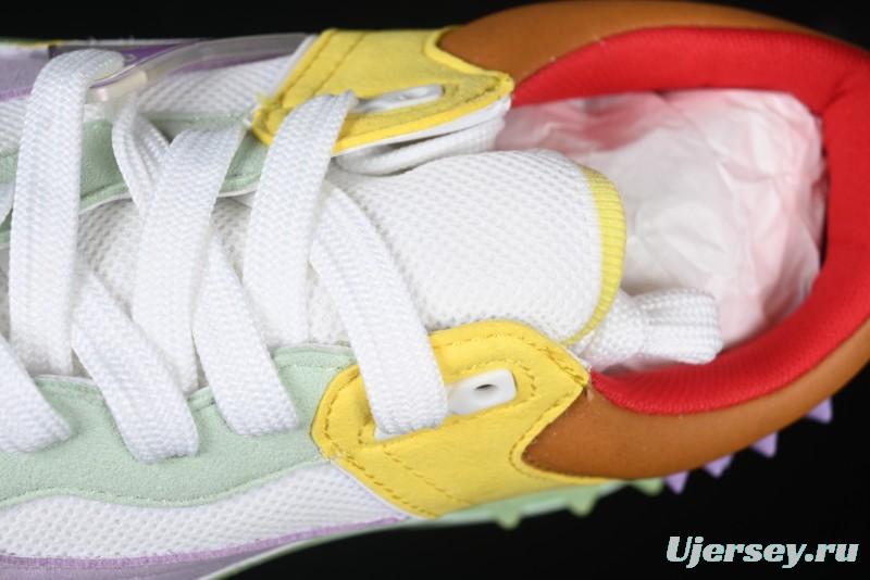 Christian Louboutin Funnyto Flat French Luxury Brand Green Color Block Low Top Sneakers - X.D4