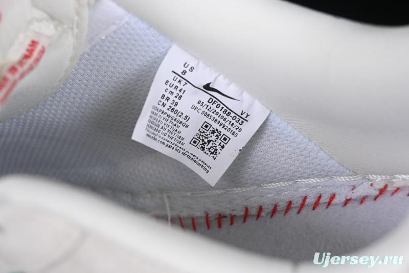 Nike Air Force 1 '07 Low CDG Play Collaboration Green Swoosh Low-Top Casual Sneakers - DF0188-033