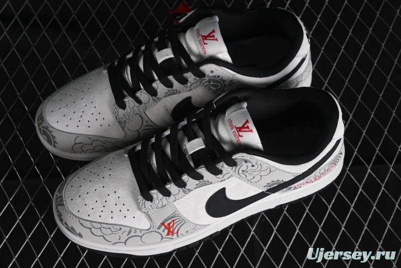 Nike SB Dunk Low Chinese New Year Limited Edition - Gray Dragon Anniversary High-End Custom Low-Top Casual Skate Shoes - XP3802-330