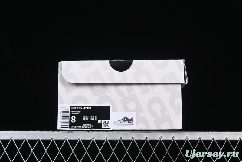 Nike Air Force 1 '07 Low The North Face Collaboration Beige Grey Black Snake Leather Custom Casual Sneakers - DM6688-052