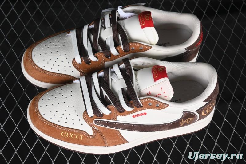 Nike Travis Scott x Fragment Design x Air Jordan 1 Low OG SP Sneakers - DM9288-011