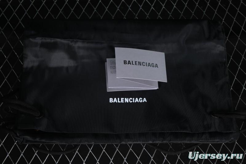 Balenciaga Monday Leather Round Toe Lace-Up Low-Top Casual Shoes - WDTSC1000