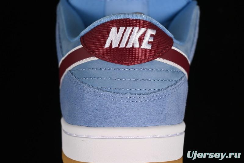 Nike SB Dunk Low "Phillies" Suede Casual Skate Shoes - DQ4040-400