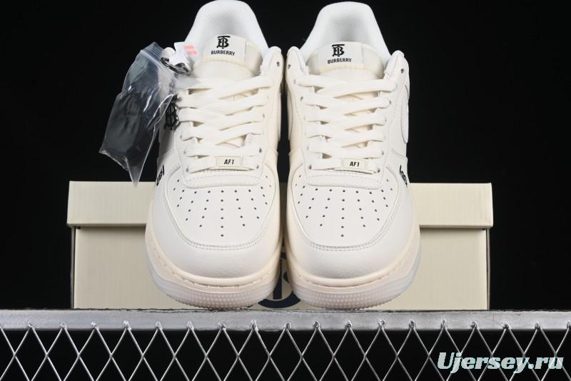 Nike Air Force 1 '07 Low Burberry Collaboration Off-White Crystal Low-Top Casual Sneakers - BB8588-226
