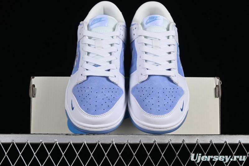 Supreme x Nike SB Dunk Low Royal Blue Anniversary High-End Custom Casual Skate Shoes - JH8039-936
