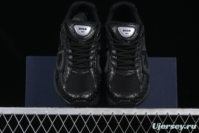 Dior B30 Sneakers with Reflective CD30 Logo and Lightweight Rubber Sole - CD30