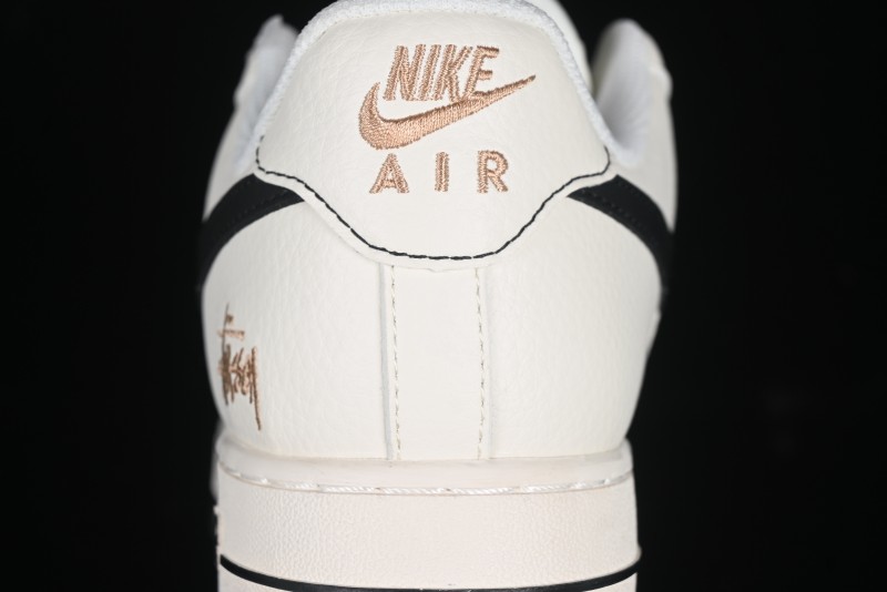 Nike Air Force 1 '07 Low Stussy Collaboration Rose Gold Embroidery Low-Top Casual Sneakers - XZ6188-720