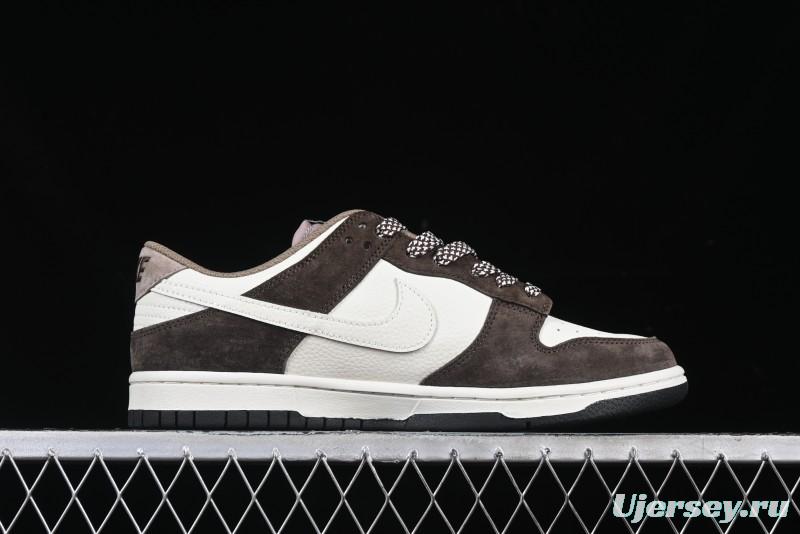 Nike SB Dunk Low The North Face Collaboration Black Brown Anniversary High-End Custom Low-Top Casual Skate Shoes - DJ2024-058