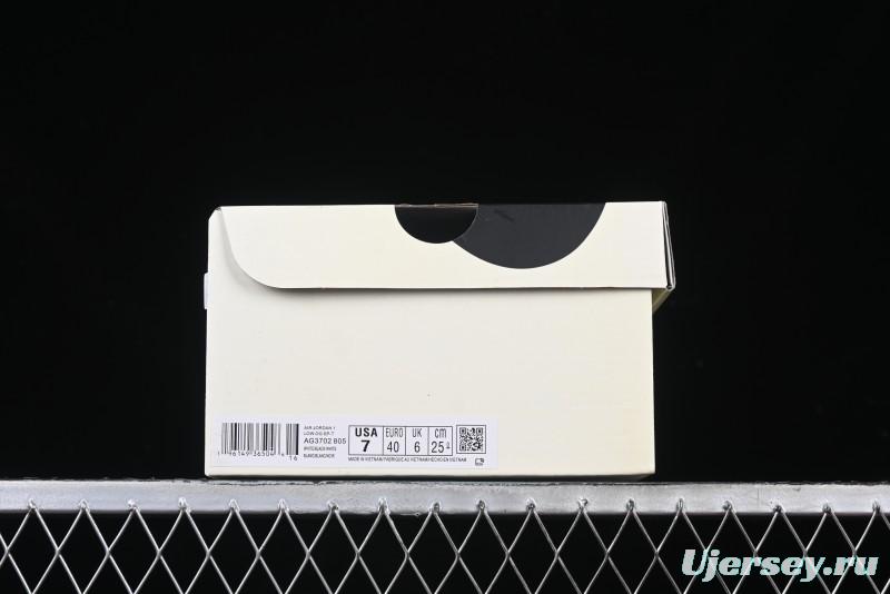 Nike Travis Scott x Fragment Design x Air Jordan 1 Low OG SP AJ1 Stussy Collaboration - Black Green - AG3702-805