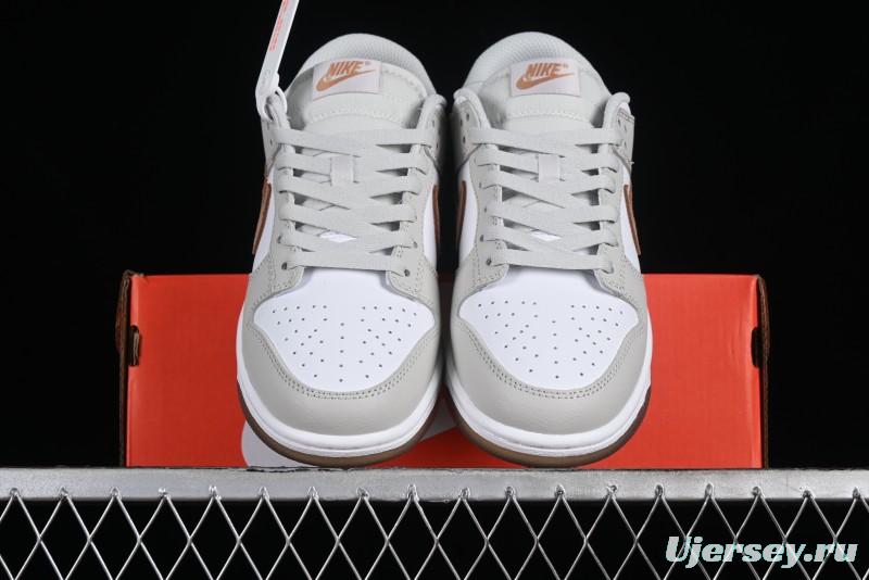 Nike Dunk Low SB Casual Sneakers in Phantom/Khaki Colorway - FJ4188-001