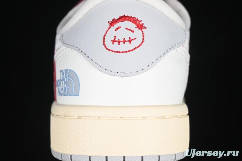 Nike Travis Scott x Fragment Design x Air Jordan 1 Low OG SP AJ1 Low Top Casual Sneakers - AG3702-808
