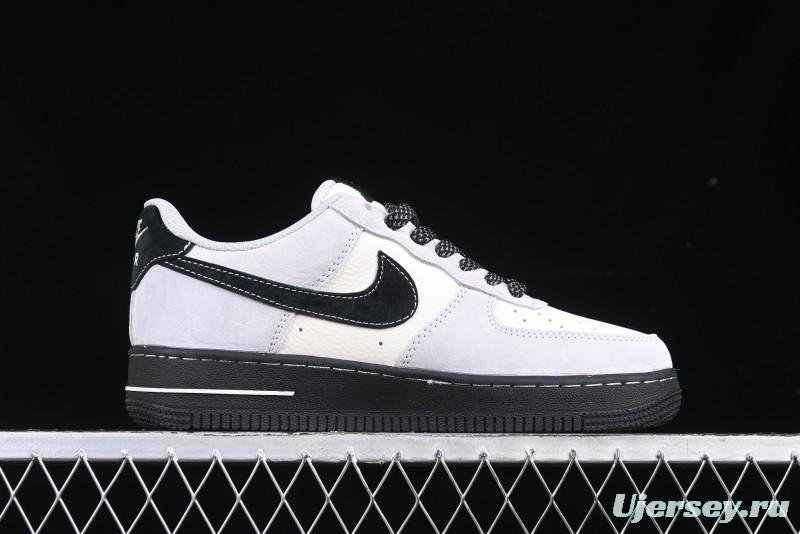 Nike Air Force 1 '07 Low Stussy Collaboration All Black Low-Top Casual Sneakers - XZ6188-195