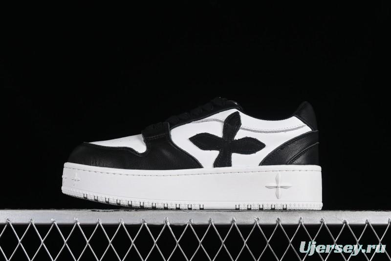 SMFK Comfortable Chunky Sole White Sneakers - T.D4