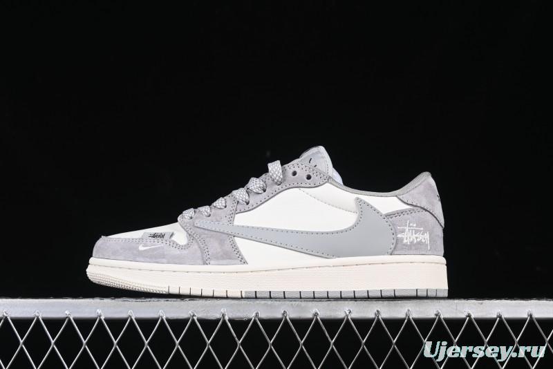 Nike Travis Scott x Fragment Design x Air Jordan 1 Low OG SP AJ1 Retro Sneakers - SJ2068-132