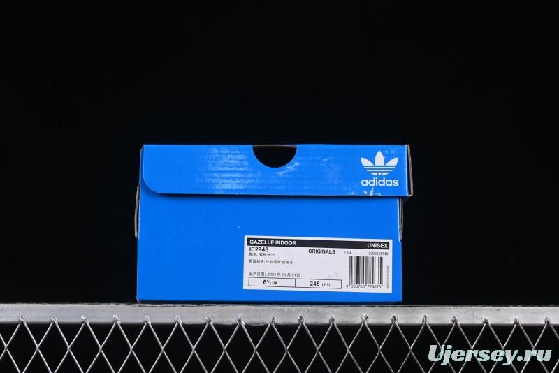 Adidas Originals Gazelle Indoor Retro Casual Slip-Resistant Wear-Resistant Low-Top Skate Shoes - IE2946