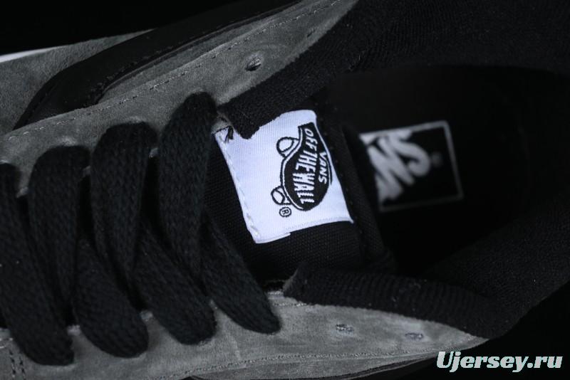 Vans Knu Skool Low-Top Retro Casual Vulcanized Sneakers in Grey Black - VN0009QCBDS