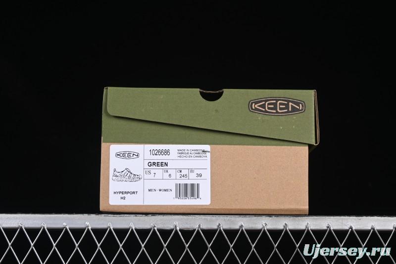 Keen Newport H2 Outdoor Sports Water Sandals with Drainage and Toe Protection - 1026686GREEN