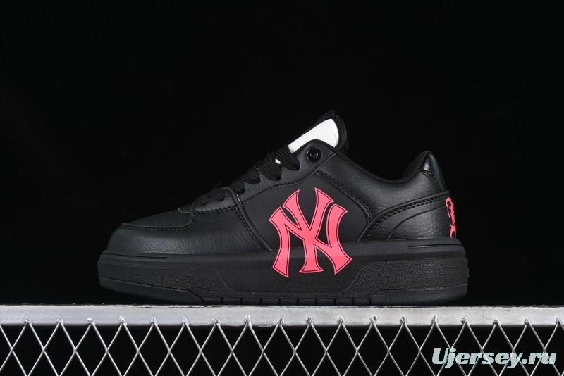 New York Yankees MLB Chunky Liner Custom Platform Sneakers in Neon Pink - 3ASXCA12N50WHS