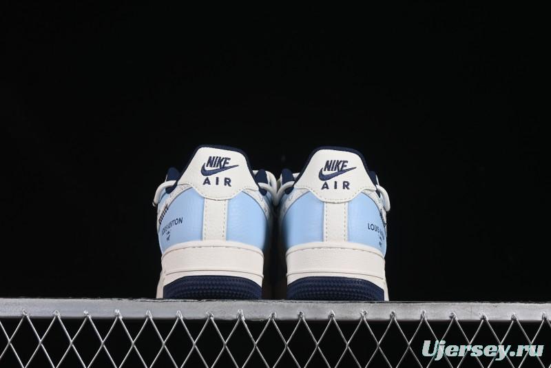 Nike Air Force 1'07 Low LV Collaboration University Blue Drawstring Casual Sneakers - DM6868-058