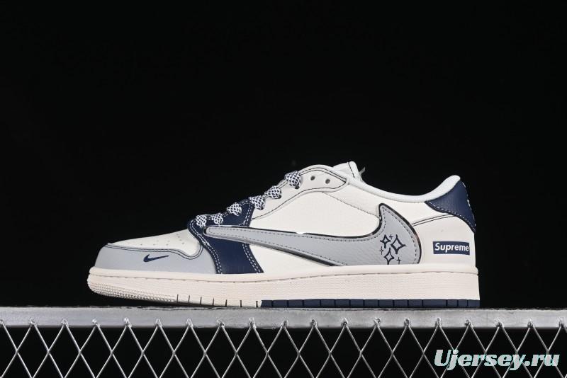 Supreme x Nike Low-Top Sneaker - Navy & White Edition
