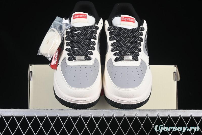 Nike Air Force 1'07 Low Supreme Casual Sneakers in Beige Grey Black - HH7518-055
