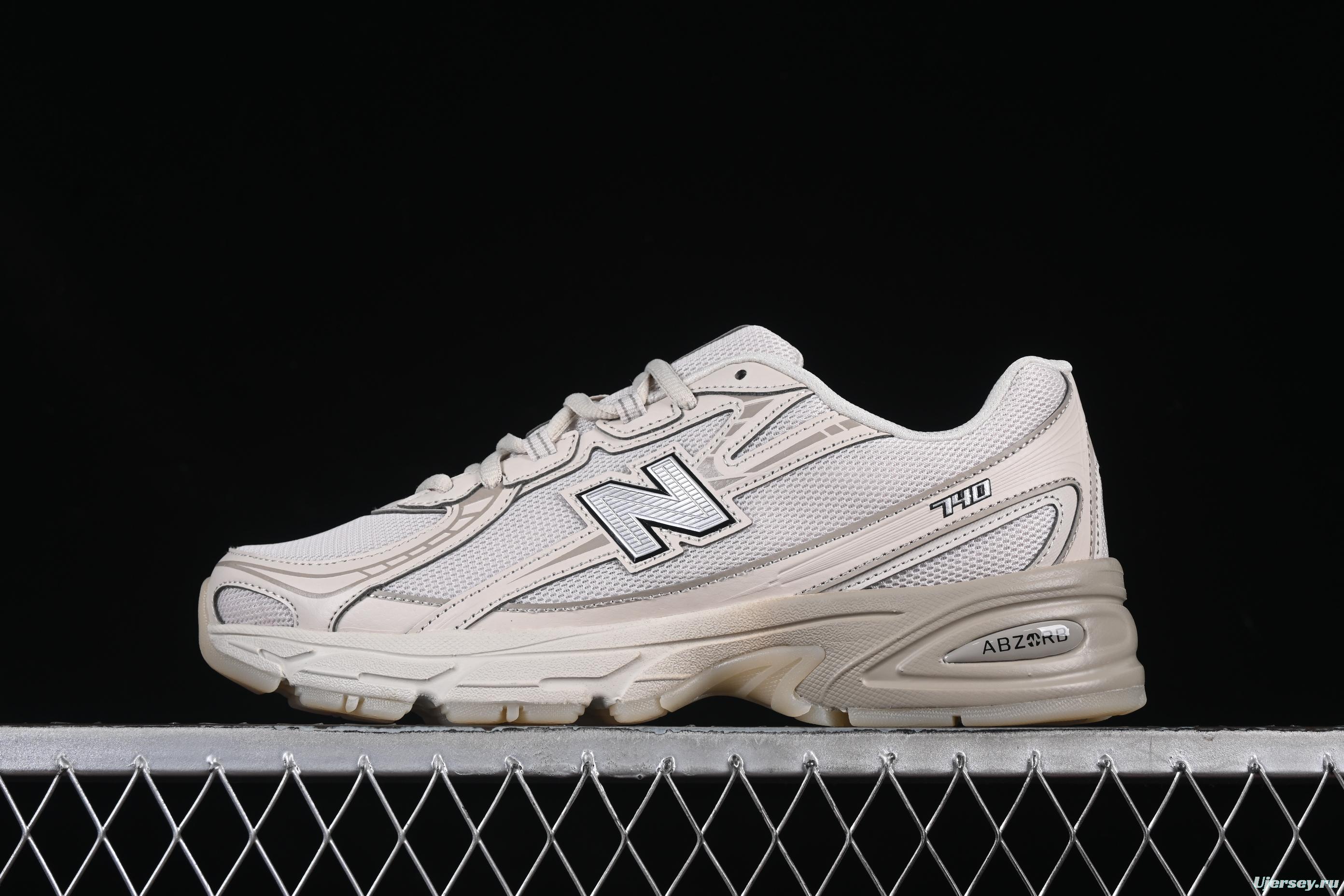 New Balance 740 ABZORB Running Sneakers - Classic White/Neutral Style