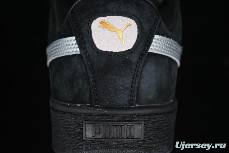 PUMA Suede XL Classic Men's Sneakers - Black with Metallic Silver Accents