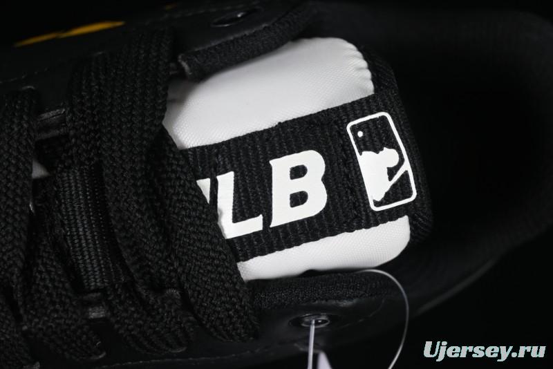 NY Yankees Black & Yellow Sneakers - Bold Logo Streetwear Shoes
