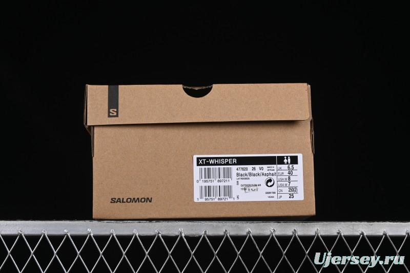 Salomon XT-Wings 2 All-Black Trail Running Sneakers - Sleek Performance and Style