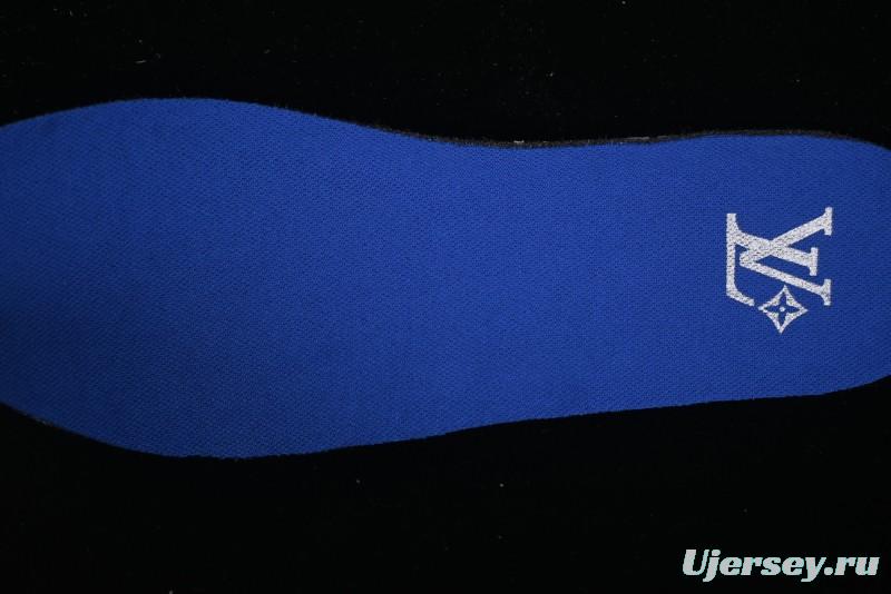 Louis Vuitton Footprint Soccer Low-Top Lifestyle Sneakers Blue - AJF6