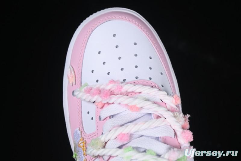 Nike Air Force 1'07 Low Casual Sneakers with Cherry Blossom Design - VV1999-013