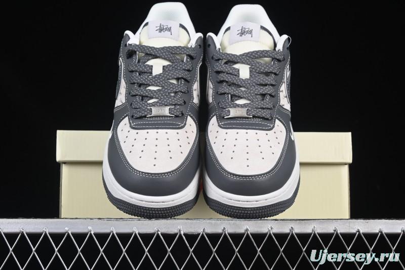 Nike Air Force 1'07 Low Stussy Collaboration Star Dust Grey Low-Top Casual Sneakers - XZ6188-229