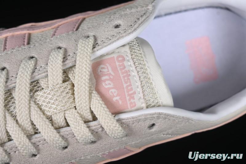 Asics Vintage-Style Sneakers - Soft Pink & Neutral Beige